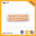 MB71Metal Stamping Logo Platte Metall Custom Design Logo Abzeichen Markennamen Abzeichen